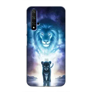 Чехол со Львом для Huawei Nova 5T (VPrint) (Маленький лев)