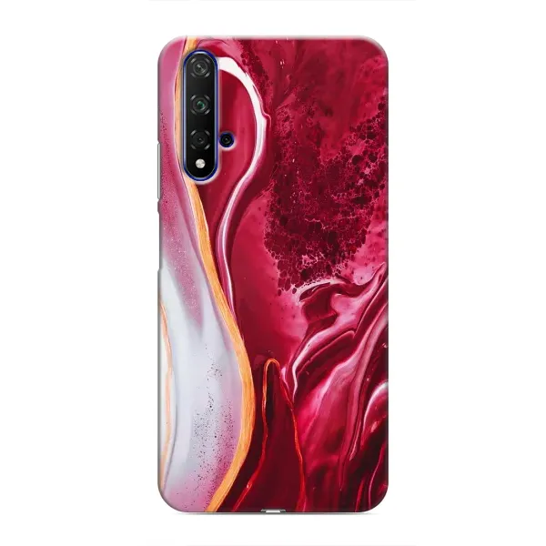 Чохол з принтом «Мрамор червоний» для Huawei Nova 5T Чохол з принтом «Мрамор червоний» для Huawei Nova 5T