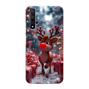 Яскравий чохол для Huawei Nova 5T з Зимові Оленята (Олень серед подарунків)