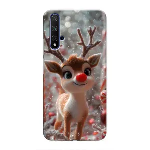 Яскравий чохол для Huawei Nova 5T з Зимові Оленята
