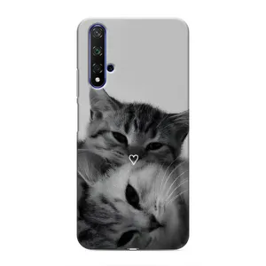Чохол з малюнком кіт на Huawei Nova 5T (Пара котів)
