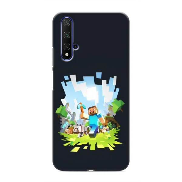 Чохол з принтом «персонажі Minecraft» для Huawei Nova 5T