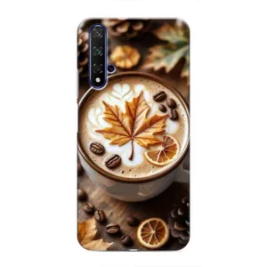 Чохол з унікальним дизайном 'Осінь з кавою' для Huawei Nova 5T (Пряна кава)