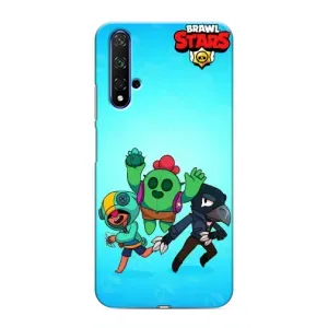 Чехлы Brawl Stars для Huawei Nova 5T (AlphaPrint) (Трио героев)