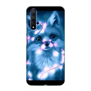 Чехлы с картинкой Лисички для Huawei Nova 5T (VPrint) (Яркая лисичка)