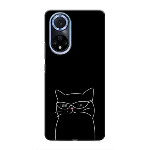 Чохол з малюнком кіт на Huawei Nova 9 SE (Байдужий кіт)
