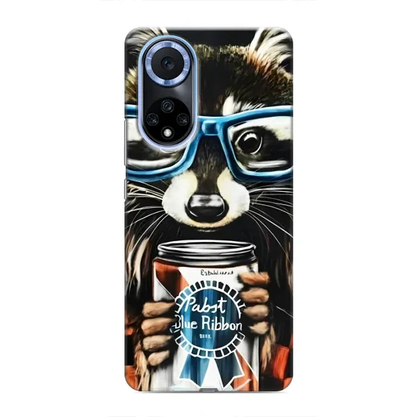 Чехол с принтом «Енот с банкой» для Huawei Nova 9 SE