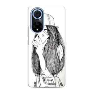 Чохол з друком для Huawei Nova 9 SE - (Мода) (AlphaPrint) (Фото дівчини)