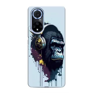 Чохол з Мавпами Huawei Nova 9 SE - (AlphaPrint) (Горила в навушниках)