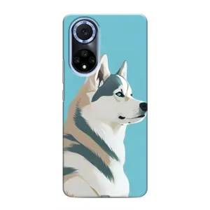 Чехол с Хаски для Huawei Nova 9 SE - (AlphaPrint) (Хаски арт)