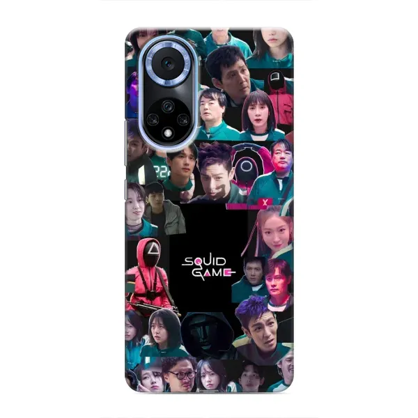 Чехол с принтом «Коллаж Игра кальмара» для Huawei Nova 9 SE Чехол с принтом «Коллаж Игра кальмара» для Huawei Nova 9 SE