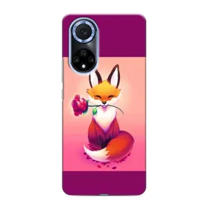 Чохли з картинкою Лисичка для Huawei Nova 9 SE (VPrint) (Лиса з трояндою)