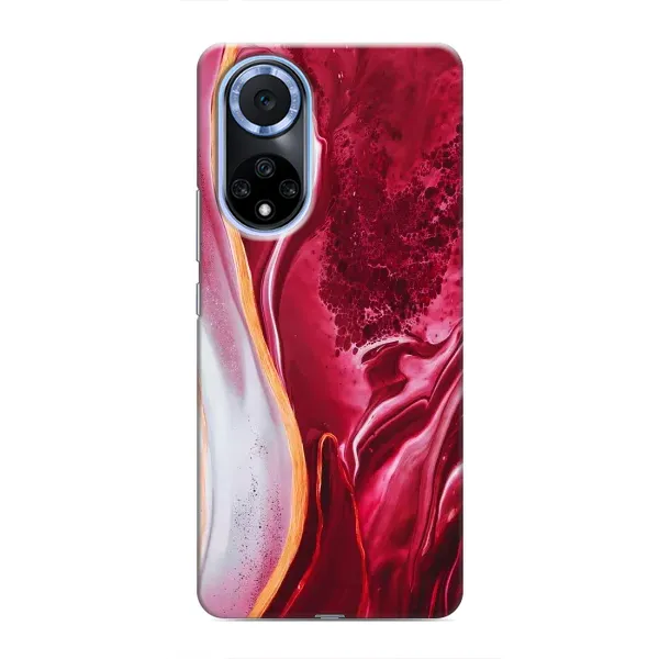 Чехол с принтом «Мрамор красный» для Huawei Nova 9 SE