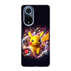 Чехол с Пикачу на Huawei Nova 9 SE (Пикачу с мячом)