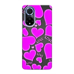 Чехлы для любимой на Хуавей Нова 9 СЕ (VPrint) (Pink hearts)