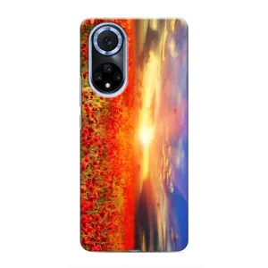 Чехол с картинкой (Стильные) для Хуавей Нова 9 СЕ - (AlphaPrint) (Поле тюльпанов)