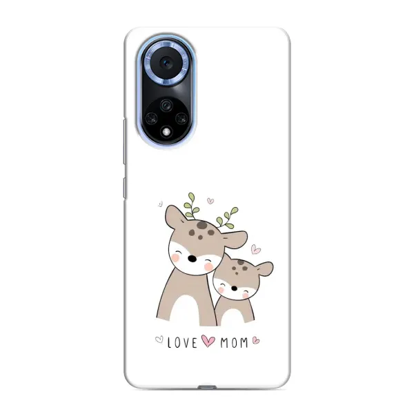 Чохол з принтом «Оленята мама і малюк» для Huawei Nova 9 SE