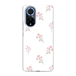 Чехол с розовым рисунком для Huawei Nova 9 SE (Розовые цветы)