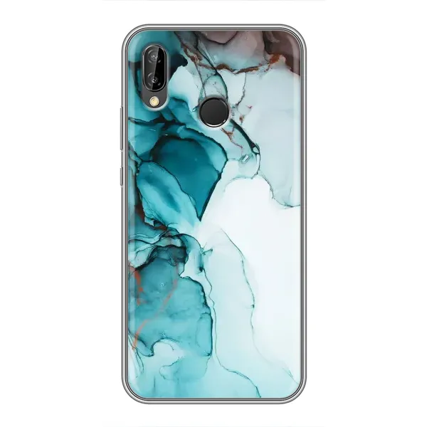 Чехол с принтом «Бирюзовый мрамор» для Huawei P Smart 2019