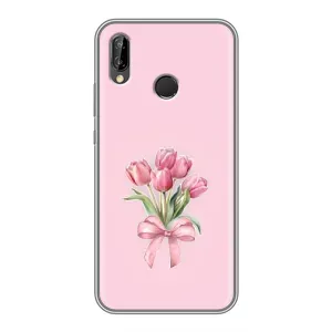 Чохол з розовим принтом для Huawei P Smart 2019 (Букет квітів)