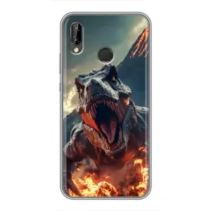 Чехол с картинкой «Хищники» для Huawei P Smart 2019 (Огненный динозавр)