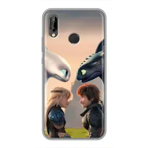 Чехол как приручить дракона на Huawei P Smart 2019 (Иккинг и Астрид)