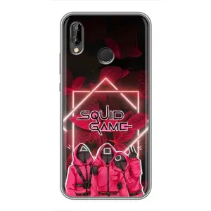 Чехол Гра в кальмара для Huawei P Smart 2019 (Охранники Игра кальмара)