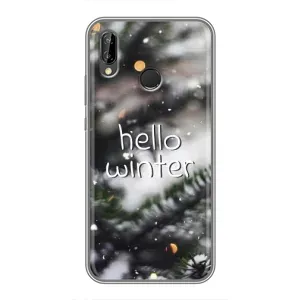 Новорічні, Святкові Чохли для Huawei P Smart 2019 - 2024 год (Hello winter)