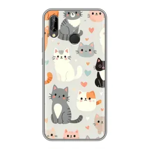 Чохол з принтом «Колаж котів» для Huawei P Smart 2019