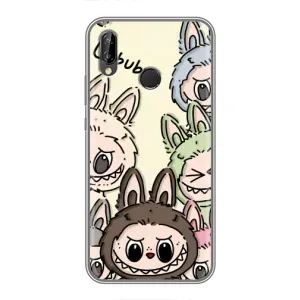 Чехол с Лабубу на Huawei P Smart 2019 (Золотая обезьяна Bored Ape)