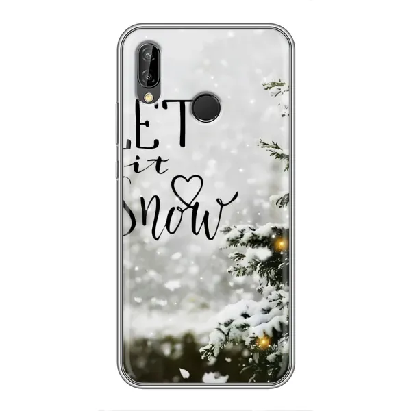 Чехол с принтом «Let it snow» для Huawei P Smart 2019