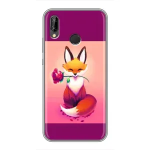Чохли з картинкою Лисичка для Huawei P Smart 2019 (VPrint) (Лиса з трояндою)