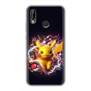 Чохол з Пікачу на Huawei P Smart 2019 (Пікачу з м'ячем)