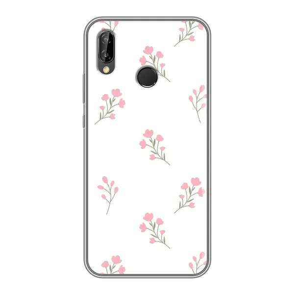 Чехол с принтом «Розовые цветы» для Huawei P Smart 2019