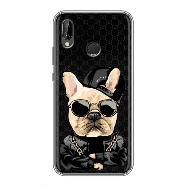 Чехол с принтом «Стильная собака» для Huawei P Smart 2019