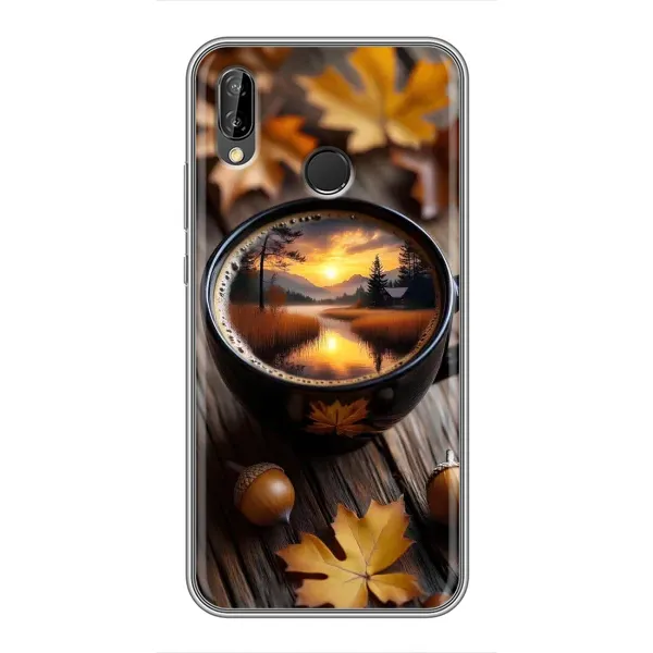 Чехол с принтом «Темный кофе» для Huawei P Smart 2019