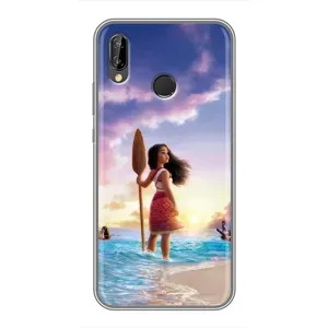 Чехол с мультфильмом Моана Huawei P Smart 2019 (Моана с веслом)