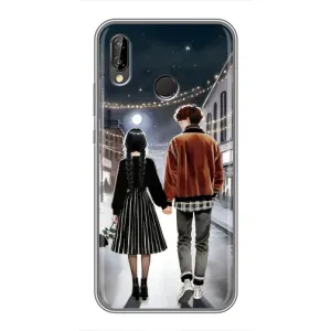 Чехол с дизайном Венздей 2 на Huawei P Smart 2019 (Уэнздей и Тайлер)