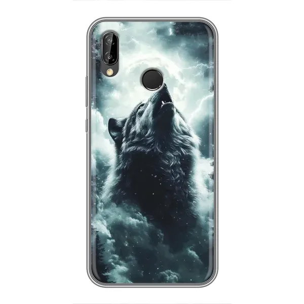Чехол с принтом «Волк в облаках» для Huawei P Smart 2019