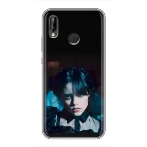 Чехлы Венсдей на Huawei P Smart 2019 Уэнсдей (AlphaPrint) (взгляд Уэнздей)