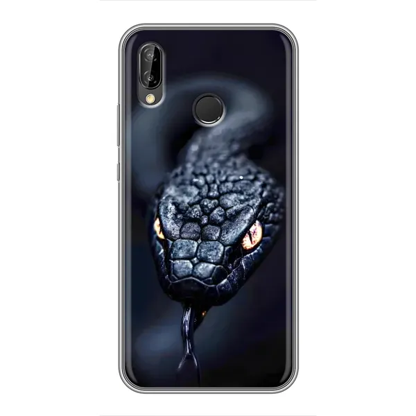 Чехол с принтом «Черная змея» для Huawei P Smart 2019