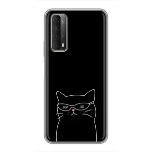 Чохол з малюнком кіт на Huawei P Smart 2021 (Байдужий кіт)