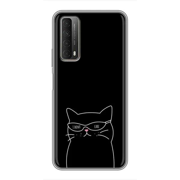 Чохол з принтом «Байдужий кіт» для Huawei P Smart 2021