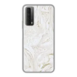 Мраморний чехол на Huawei P Smart 2021 (VPrint) (Білий мрамор)