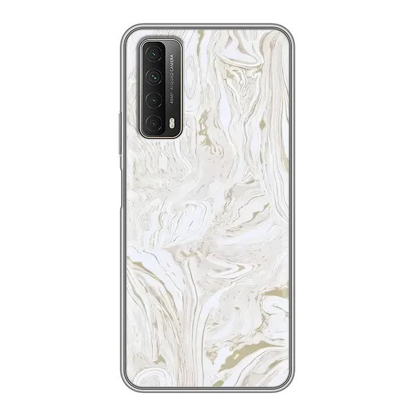 Чехол с принтом «Белый мрамор» для Huawei P Smart 2021