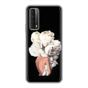 Чехлы (ART) Цветы на Huawei P Smart 2021 (VPrint) (Білі квіти)