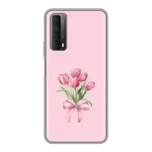 Чохол з розовим принтом для Huawei P Smart 2021 (Букет квітів)