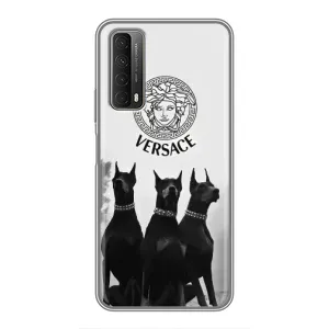 Чохли VERSACE для Хуавей П Смарт 2021 (PREMIUMPrint) (Доберман Версаче)
