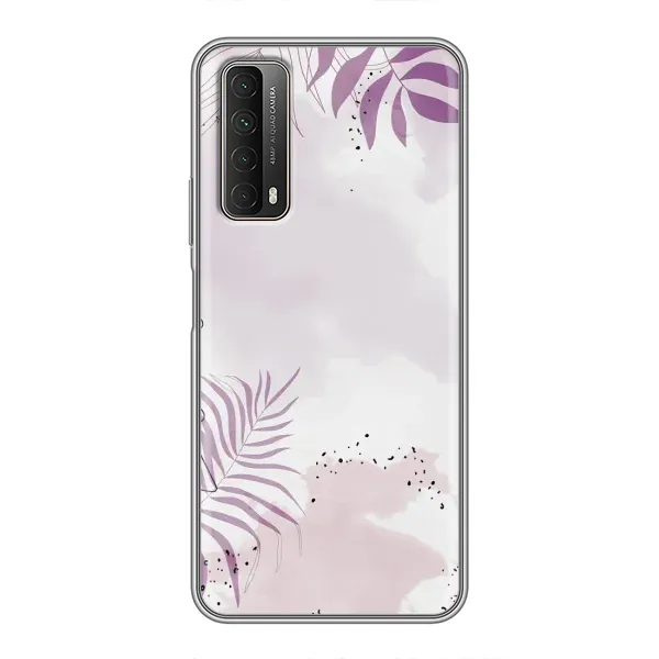 Чехол с принтом «Фиолетовые листья» для Huawei P Smart 2021