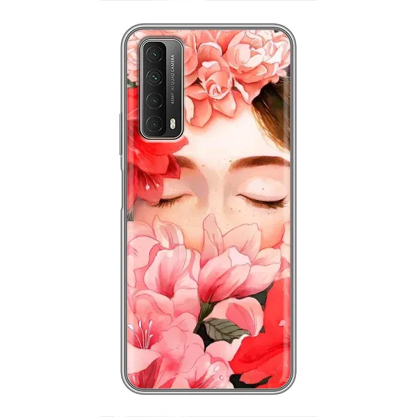 Чохол з принтом «Очі в квітах» для Huawei P Smart 2021
